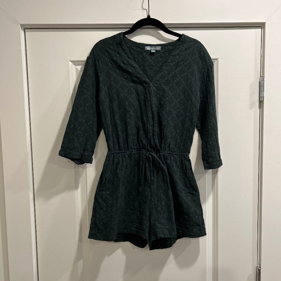 Three Quarter Sleeve Romper - Picture 1 of 3